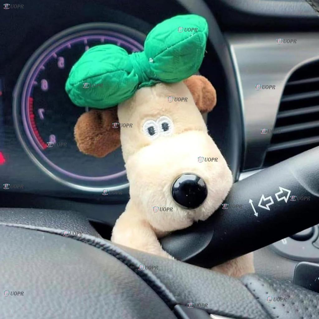 Funny Dog Plush Car Wiper Shift Handle Decoration Doll, Premium Cute Car Dashboard Decoration