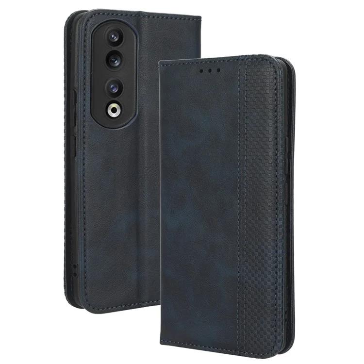 For Honor 90 Pro Wallet Anti-fall Retro Stand Mobile Phone Cover PU Leather Magnetic Case