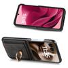 For Motorola Razr 60 Ultra 5G Case Card Holder Retro Leather + PC Phone Cover with Ring Kickstand