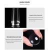 New Transparent Silicone Nail Art Stamper - Single/Double Head with Cap for French Transfer & DIY Printing.