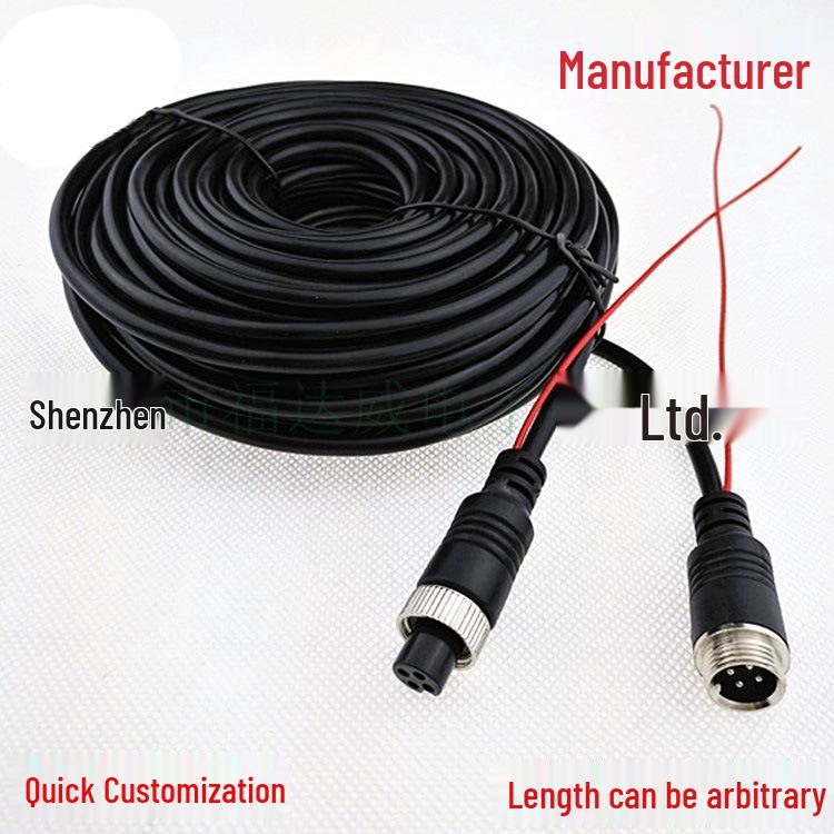 Am Fahrzeug montiertes Luftfahrtkabel, Rückfahr-Audio/Video-Verbindungskabel, M16 Überwachungs-Videokabel.