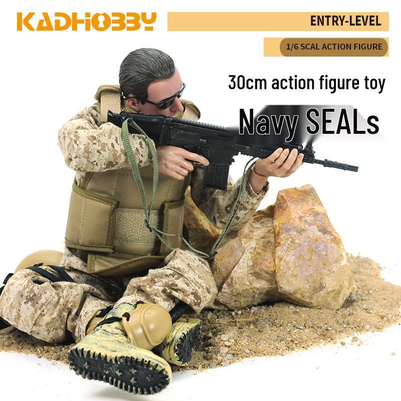 

Серия NB 30 см Камуфляжный игрушечный пистолет с пластиковым ремнем и 16 военными фигурками