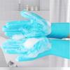 1 Pair 2-in-1 Silicone Pet Bath Gloves & Brush for Dogs, Massage & Bathing Supplies, Thick Gloves