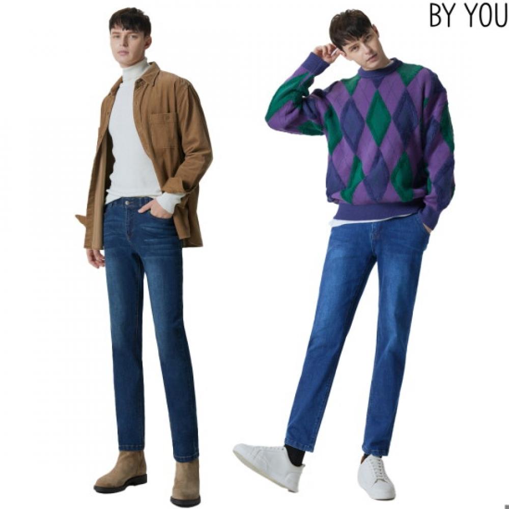 Baiyu Men Tapered Denim Pants 2 Types Choice Idam
