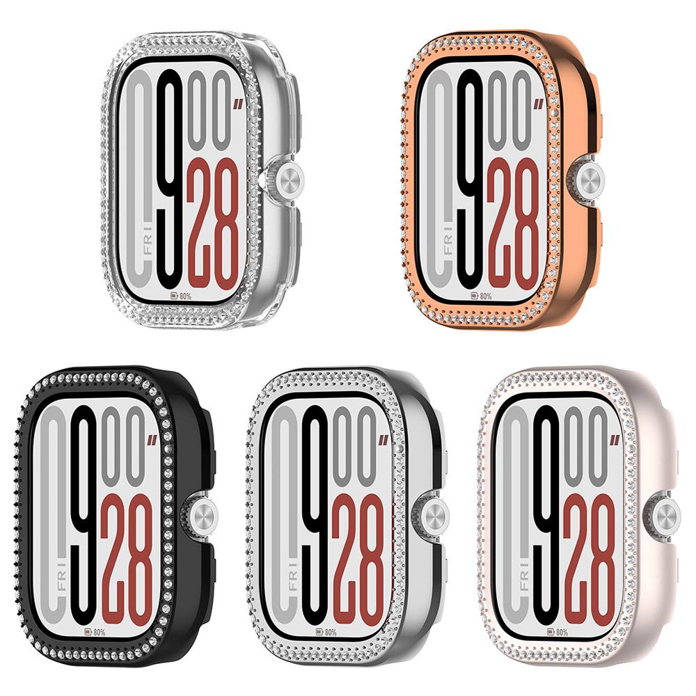 Custodia PC con Strass Per Xiaomi Redmi Watch 5 5eSIM Diamante Bumper Protettore Cornice Guscio Copertura per Redmi Watch 4 Accessorio(Nessuno schermo)