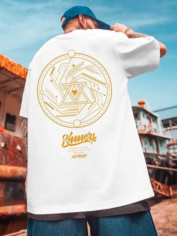 

Мужская футболка большого размера High street с нерегулярным графическим принтом, летние модные футболки в стиле Харадзюку с коротким рукавом, одежда 2000 года XXXXXL белый