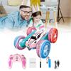 Amazing Colorful Remote Control Stunt Car With Light Up Wheels For Kids Fun