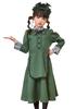 Halloween Maid Cosplay Costume for Green Western-style Kids, 140cm, Girls,