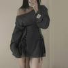 Kawaii Bandasje Bodycon Kjoler Vår Høst Korsettkjole Langermet Dame Estetisk Y2k Eventyr Goth Klær