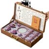 Luxury Ice Crackle Ceramic Kung Fu Tea Set with Gaiwan Teapot - Elegant Gift Box Included