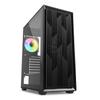 Sharkoon VK2 RGB Mid-Tower PC Case with Tempered Glass Side Panel, 4 X 120mm Fans (Standard), 360mm Radiator Compatible, Supports ATXMicro