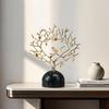 Decorative Cabinet Elegant Coral Branch Sculpture Tabletop Ornament Nature