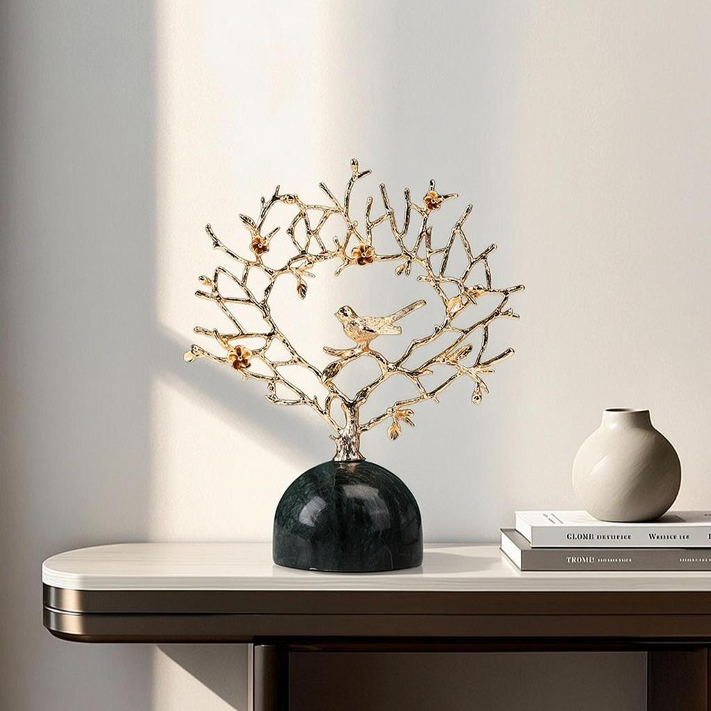 Decorative Cabinet Elegant Coral Branch Sculpture Tabletop Ornament Nature