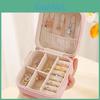 Jewelry Organizer Box With Leather Material For Earrings And Rings Storage