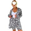 Women's Plus Size Summer Casual Print Two-Piece Set: Top and Shorts