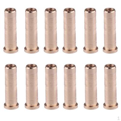 12 Pieces Copper Inserts For 6.2mm Shaft Accessory