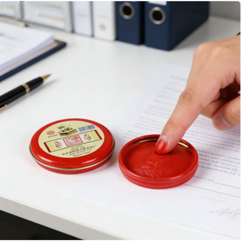 3pcs Red Mini Ink Pad & Red Ink Paste - Suitable for Office, Home, DIY , Calligraphy, Painting and Chinese Traditional Painting