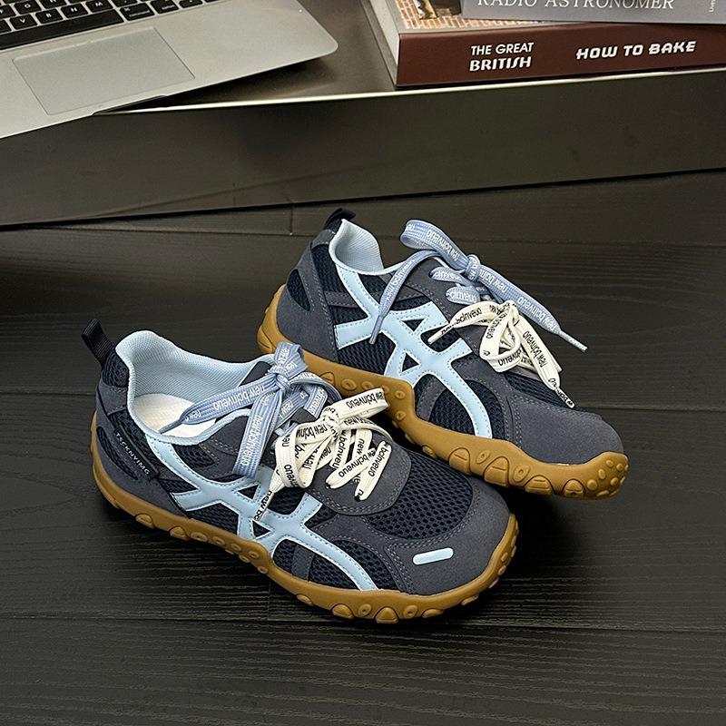 9 Women's Shoes Summer New Lightweight Soft-soled Mesh Shoes Double Shoelaces Sports Shoes Casual Trend