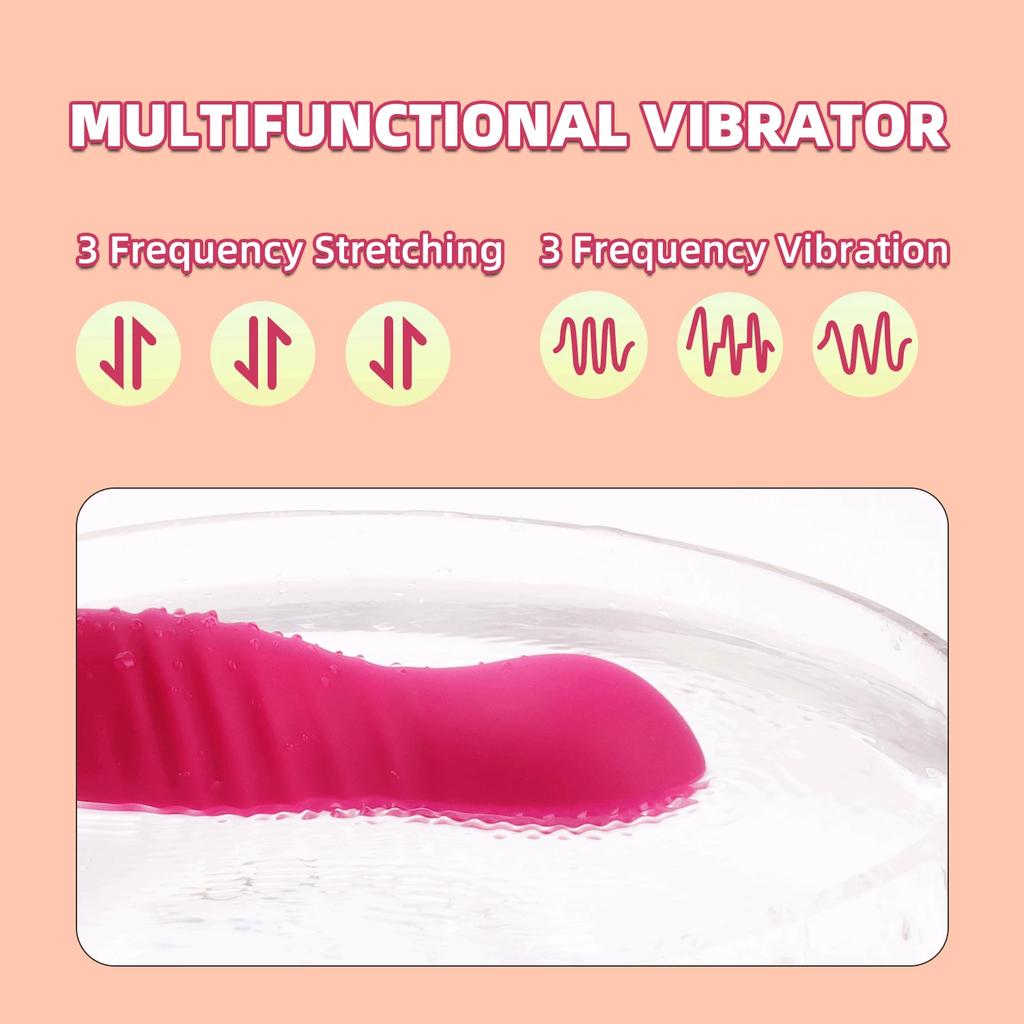 Vibrator Female Masturbator Telescopic Vibrating Panty Dildo Butterfly Vibrator Vagin Stimulater Wearable Vibrator Sex Toy