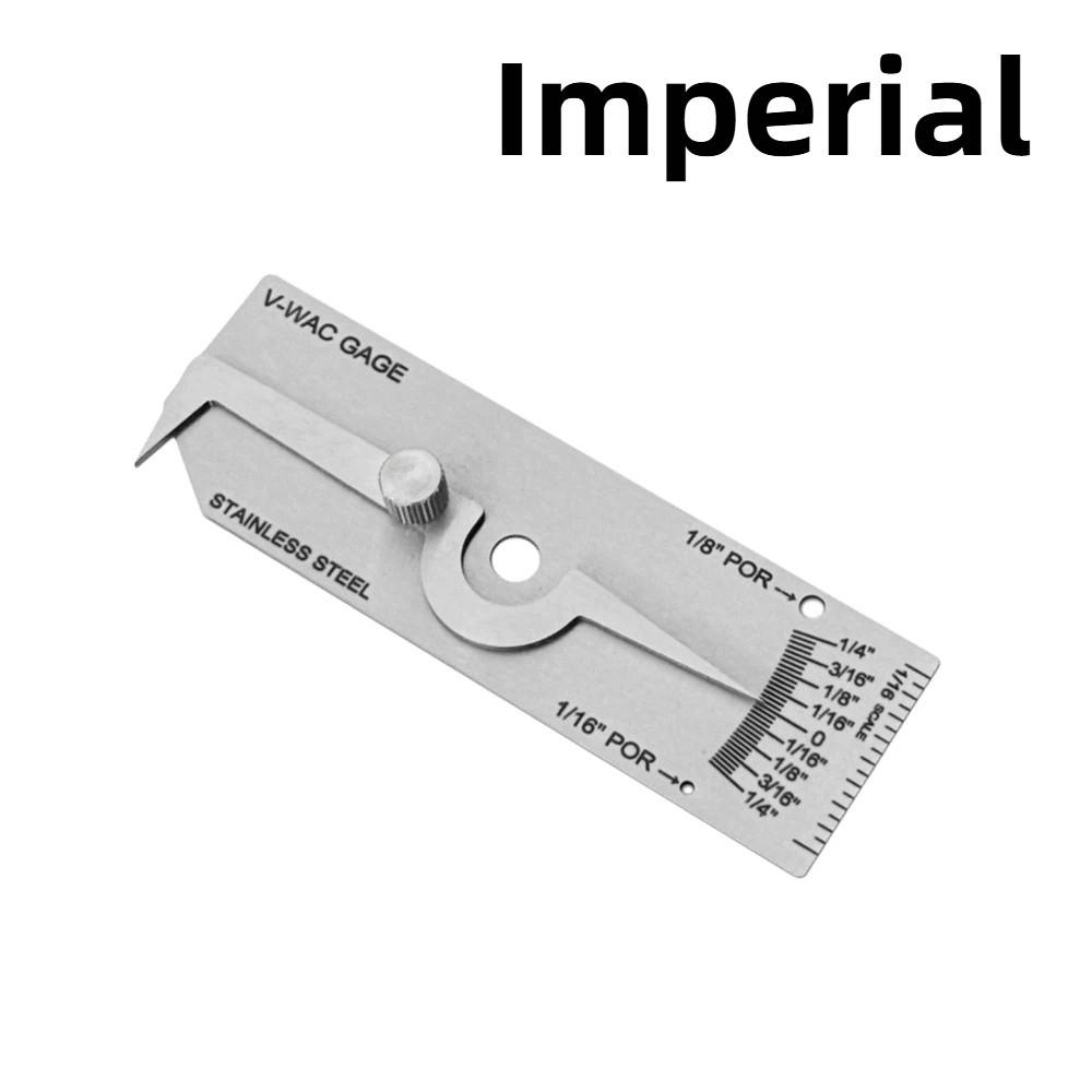 Imperial System Depth Ruler Metric Reading Fillet Weld Gauge Inspection Gauge  Welding Penetration