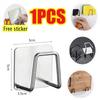 Steel Kitchen Sink Sponge Holder Sink Wall-mounted Dishwashing  Sponge Holder Self Adhesive Drain Drying Rack Bathroom Organizer