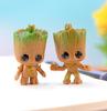 4 pezzi/set Guardiani della Galassia Piccolo Groot Adorabile Uomo Albero Infante Modello Figura Giocattoli 4,5 cm Ornamenti Regalo