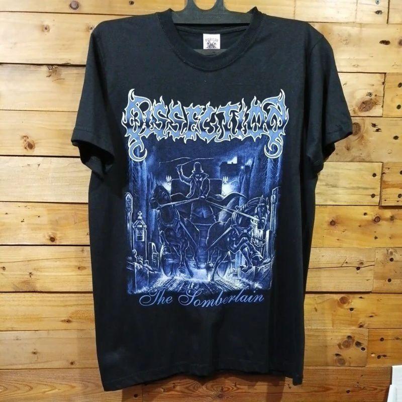 Gothic Punk Rock Tops GORGORTH Black Metal Tshirt Cotton Short Sleeves Print Casual Loose Streetwear Vintage T Shirts Unisex