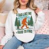 Retro Bigfoot Dad Shirt, A Dad Like Me Is Hard To Find Graphic Tee