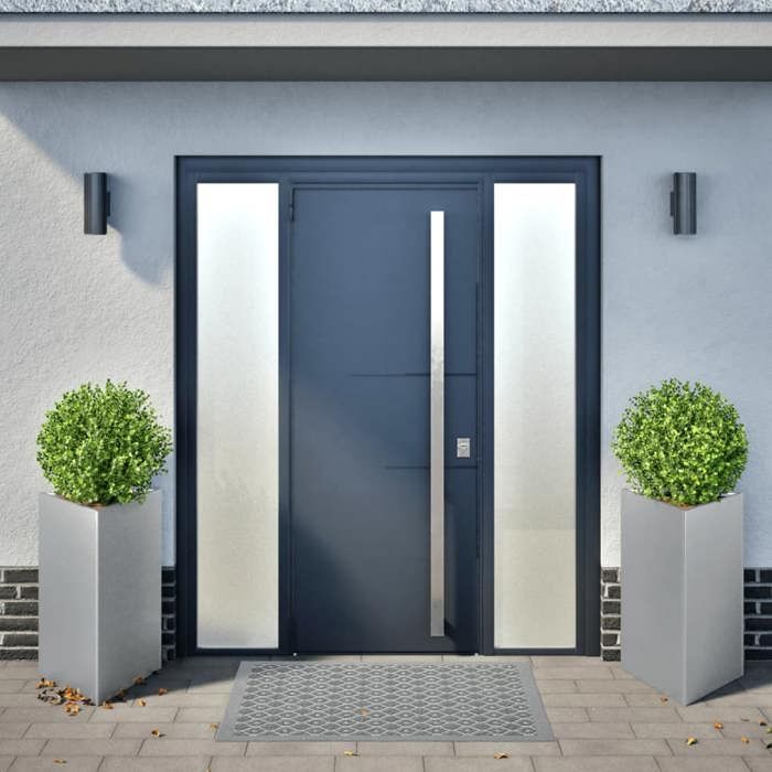 VidaXL Jardinières 2 pcs triangulaire 50x43x75 cm acier galvanisé 851182