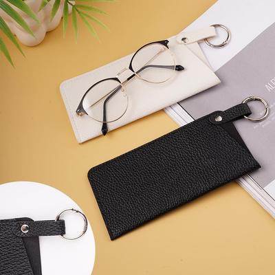 Street Trendy Sunglasses Storage Bag Outdoor Portable Protective Bag PU Leather Glasses Bag Luxury Women Men Eyeglass Case