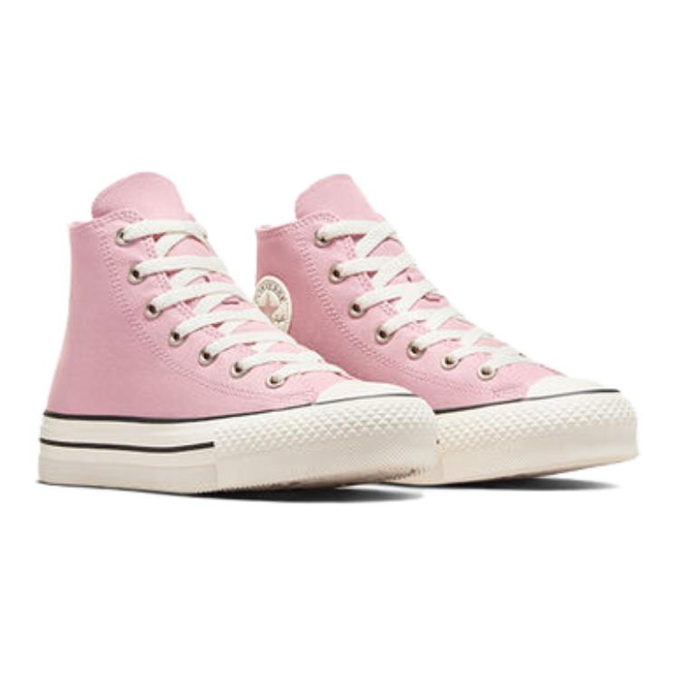 Converse Chuck Taylor All Star EVA Lift Platform High GS Static Pink Kids Sneakers Egret Black A10251C