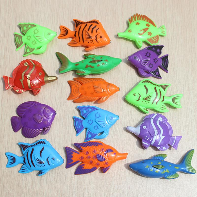7Pcs/Set Children'S Magnetic Fishing Game Fish Toy Magnetic Game Fishing Toy Exercise Body Coordination Suit Gift To Children