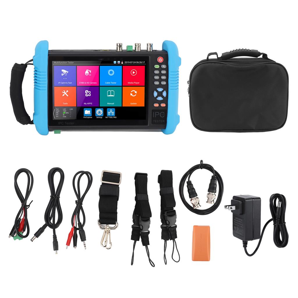IPC9800ADHS Pro CCTV Tester VGA Input 7in Touch Screen Monitor AHD TVI CVI UTP Test Tool for Maintenance Repair