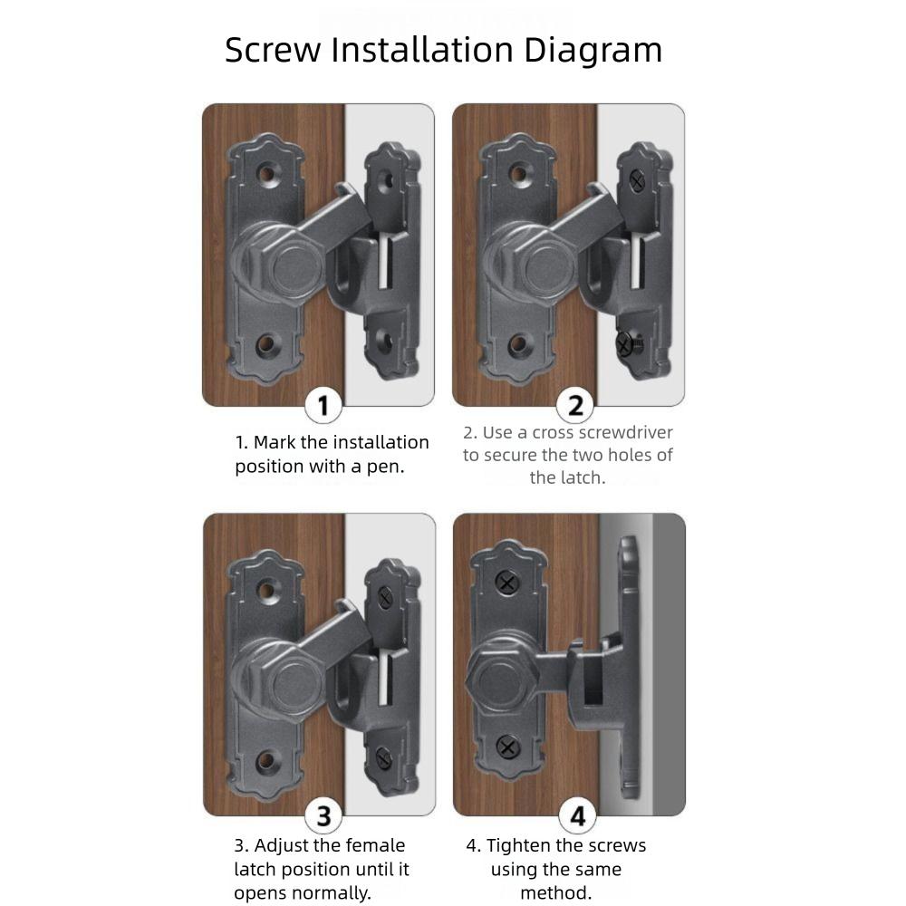Robuster Türriegel Diebstahlsichere Schrankschlösser Tragbarer Sicherheitsverschluss Schrank