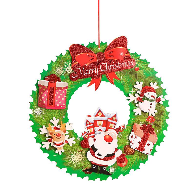 Christmas Snowman Decorative Old Man Wreath For Classy Indoor Settings Festive