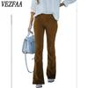 Damenmode, lässig, einfarbig, bedruckt, hohe Taille, Hosen, Hosen und Caprihosen