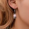 Fashion Women Bubble Tea Drink Dangle Long Ear Hooks Earrings Jewelry Decor