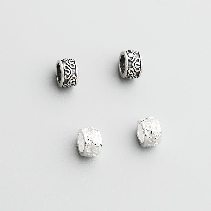 S925 Sterlingsilber Wolken Spacer Perlen für DIY Schmuck: Handgefertigte Seilarmbänder & Perlenketten