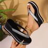 Design Fashion Casual Wedge Heel Flip Flops for Women Summer New Elegant Comfortable Thick Soled Beach Slippers