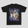 T-shirt King Von Vintage Rap Tee King Von Hip Hop Stampa Grafica T-shirt Merch T-shirt King Von Oversize Pesante T-shirt Nera