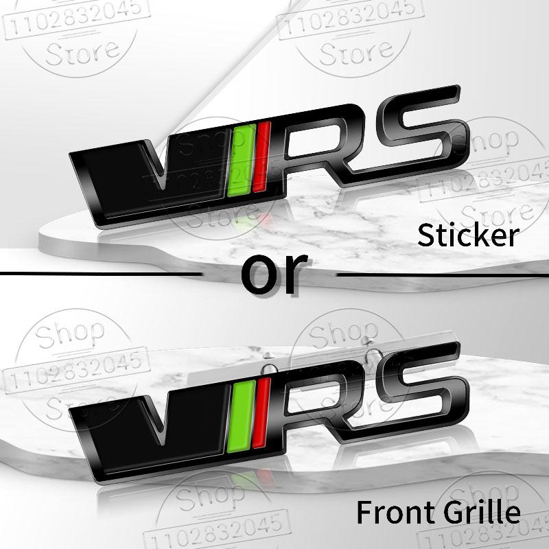 1Pc Metal Car Stickers VRS Logo For Octavia 2 3 Kamiq Kodiaq Karoq RS Superb Fabia Rapid Favorit VRS Emblem Badge Accessories