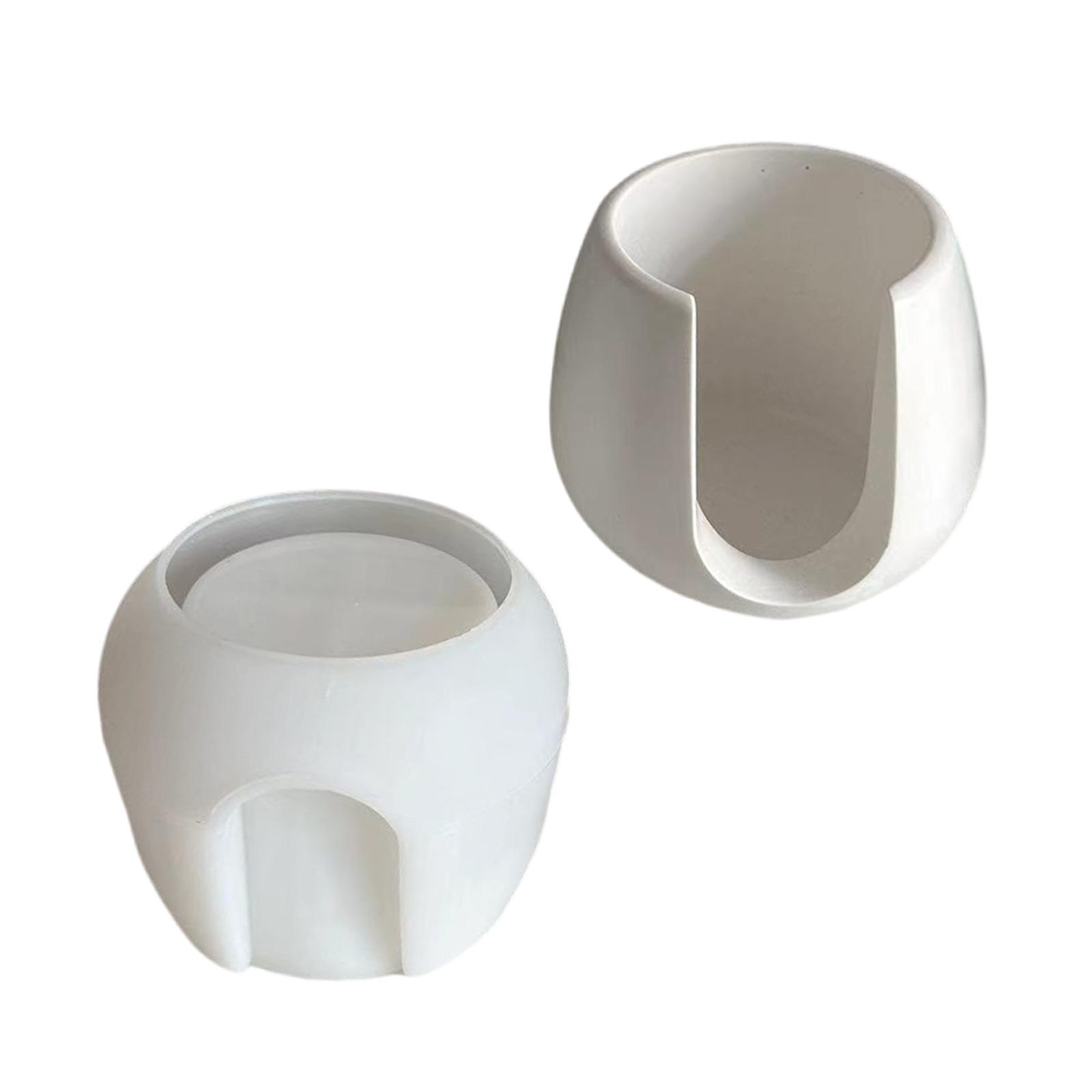 Cylinder Silicone Candle Holder Molds for Epoxy Resin, Candle Tealight Holder, Essential Oils Warmer, Candle Melt Warmer