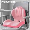 Ergonomic seat cushion, L-shaped integrated design office chair seat cushion, coccyx hollow memory foam orthopedic seat cushion