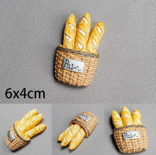 Refrigerator Magnetic Stickers Artificial Foods Fridge Magnets Cute Kitchen Decor Kawaii Home Decor Magnetic Stickers for Home