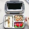 Stainless Steel Divides Food Container Sealed Lunch Container Food Storage Crisper  Travel