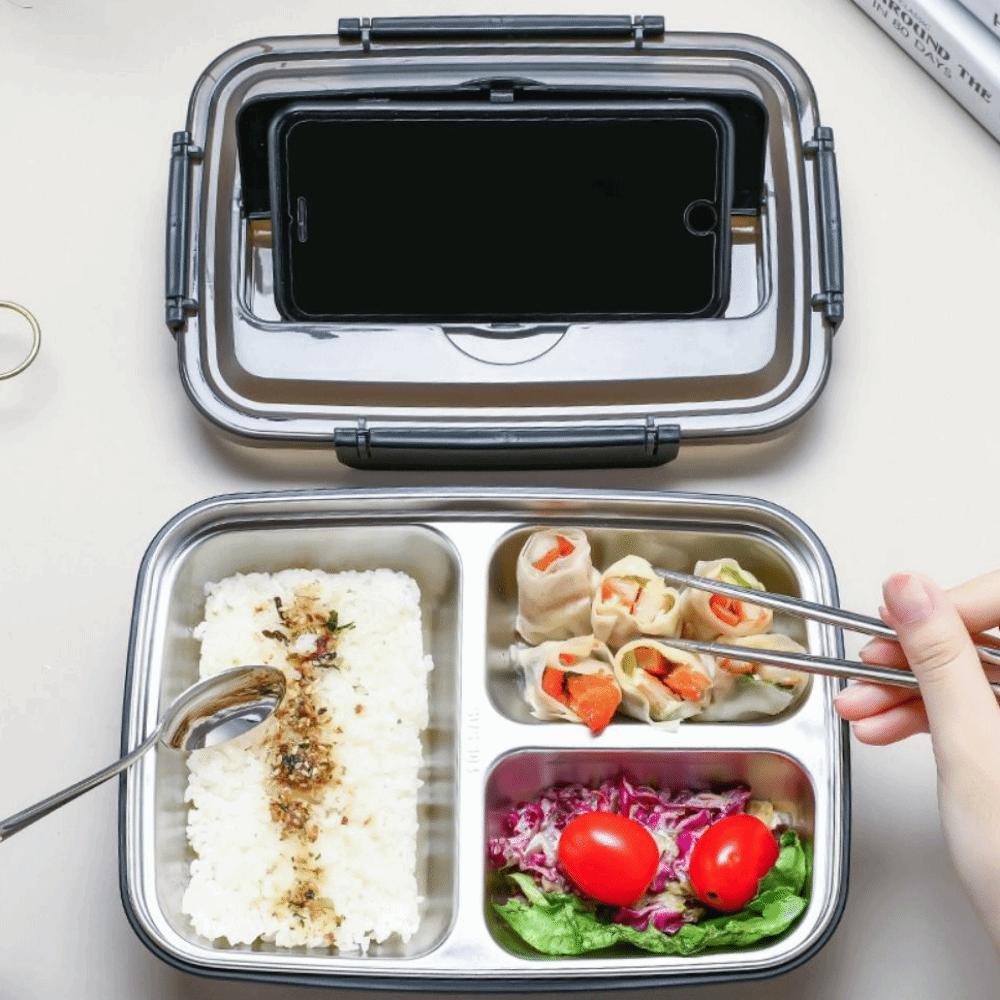 Stainless Steel Divides Food Container Sealed Lunch Container Food Storage Crisper  Travel