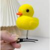 Set of 10 Little Yellow Duck Hairpin 3D Headset Clip Cute Hairpins Fashionable DIY Duckbill Clip for Headwear Enthusiast