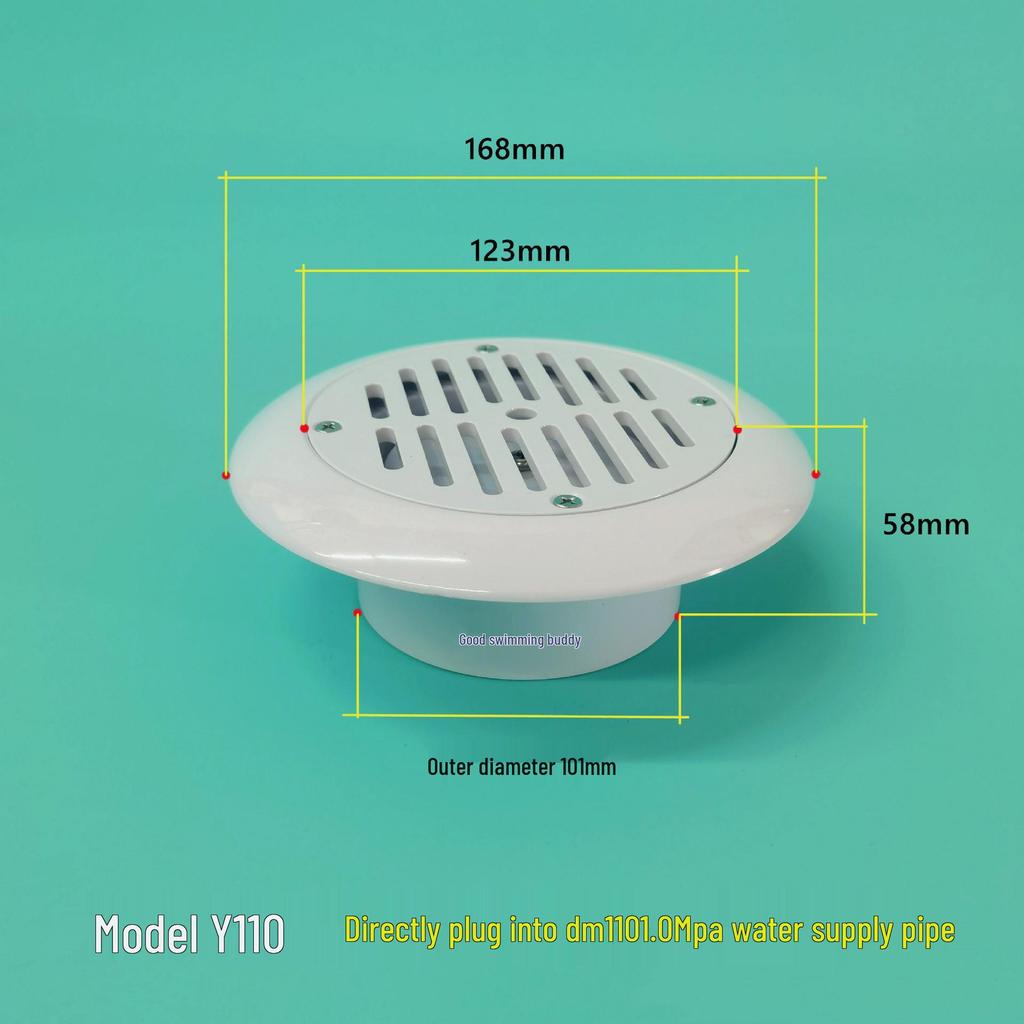 Adjustable In-Pool Concrete Water Inlet & Outlet for Circulation and Surfing