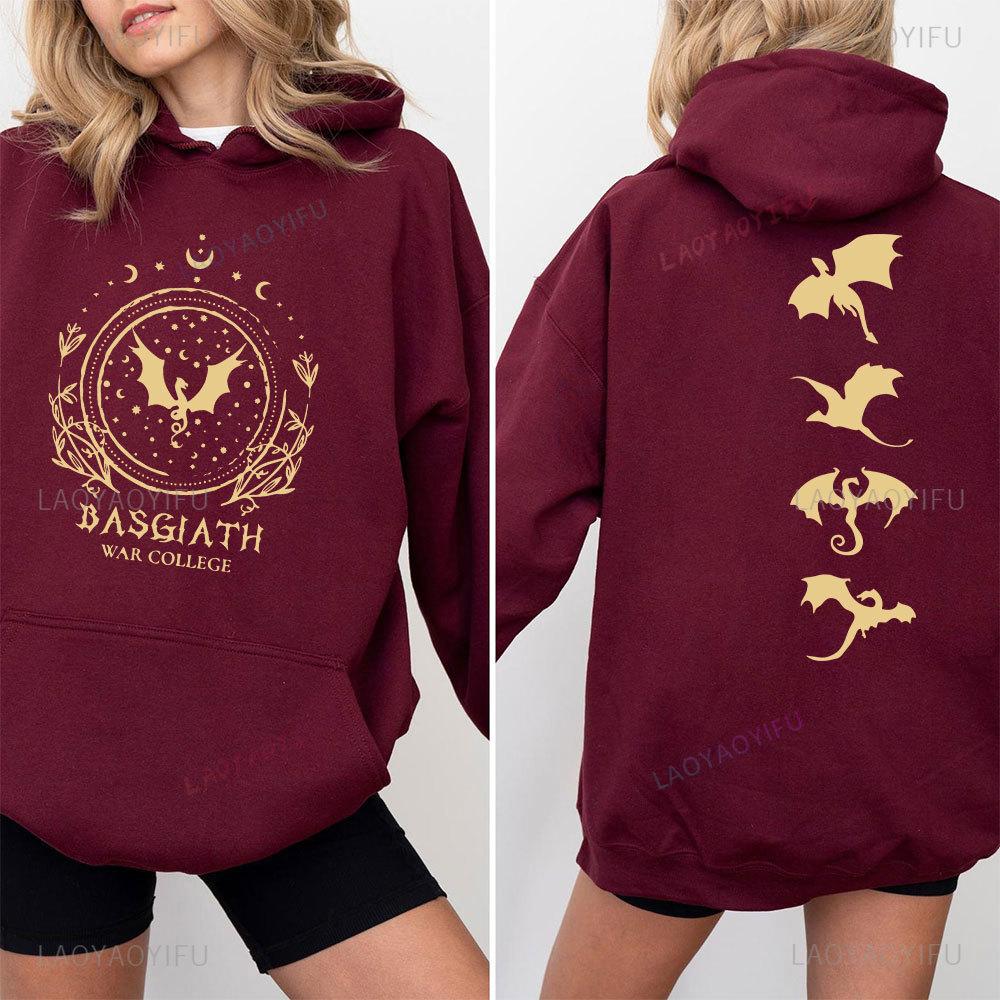 College Women Sweatshirt Bookish Fourth Wing Sweatshirt Dragon Rider Hoodie Rebecca Yoros Unisex Hoody