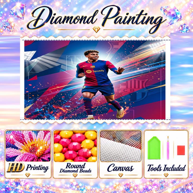 Yamal Diamond Painting Kit 5D Full Drill DIY Diamond Mosaic Wall Art Home Decor
